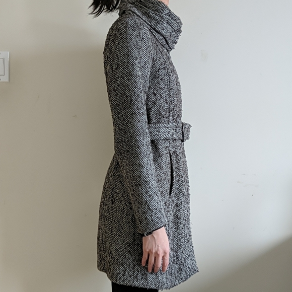 Zara Tweed Pea Coat - Picture 4 of 11